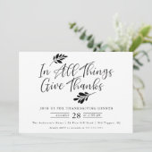 与え感謝してい感謝祭 招待状 (スタンド正面)