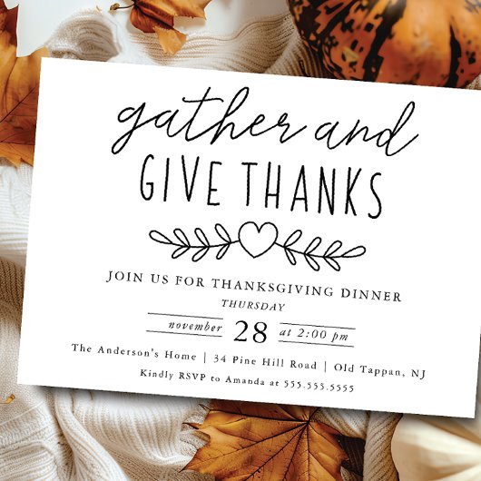 与え感謝してい感謝祭 招待状