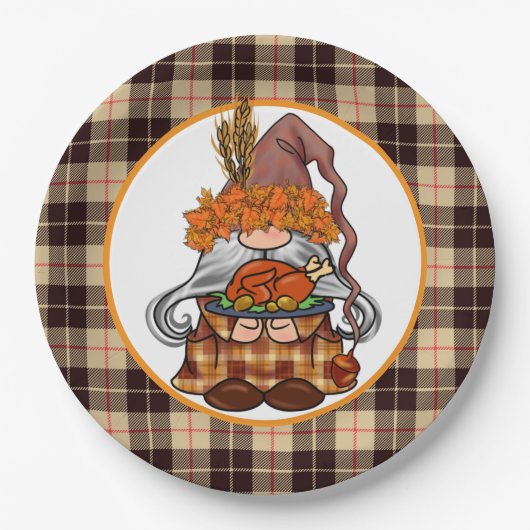 与え感謝してい格言 ペーパープレート (正面)