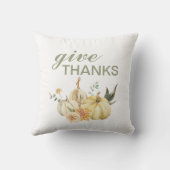 与え感謝してい水彩南瓜 クッション (裏面)