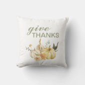 与え感謝してい水彩南瓜 クッション (正面)