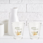 与え感謝してい水彩南瓜 ショットグラス