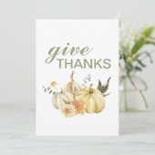 与え感謝してい水彩南瓜 シーズンカード (スタンド正面)