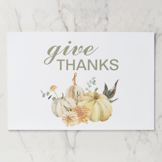 与え感謝してい水彩南瓜 ペーパーパッド (正面)