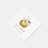 与え感謝してい水色かぼちゃ感謝祭 スタンダードカクテルナプキン (角)