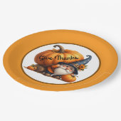 与え感謝してい礼 ペーパープレート (アングル)