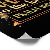 与え感謝してい神に感謝して聖書の節S ポスター (角)