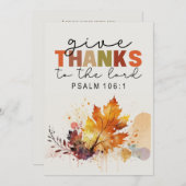 与え感謝してい神への感謝のバイブル・フラット シーズンカード (正面/裏面)