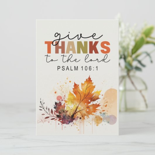 与え感謝してい神への感謝のバイブル・フラット シーズンカード (スタンド正面)