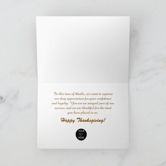 与え感謝してい秋の風景感謝祭 シーズンカード (内部)