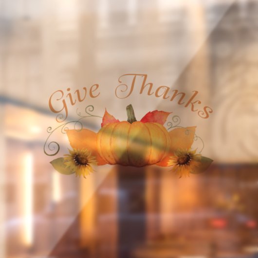 与え感謝してい窓の貼り付け ウィンドウサイン (シート2)