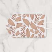 与え感謝してい紅葉ハッピーサンクスギビング ギフトタグ (裏面 (横))