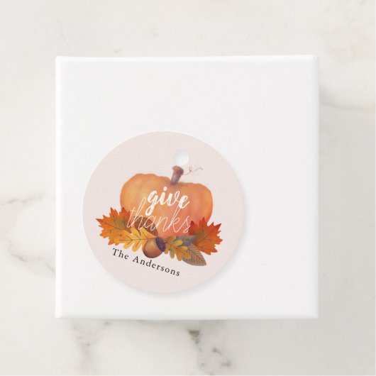 与え感謝してい紅葉ピンクサンクスギビング フェイバータグ (インサイチュ)