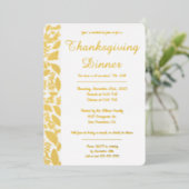 与え感謝してい紅葉箔招待状 箔招待状 (立ち正面)