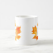 与え感謝してい紅葉 コーヒーマグカップ (中央)