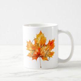 与え感謝してい紅葉 コーヒーマグカップ