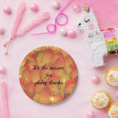 与え感謝してい紅葉 ペーパープレート (パーティー)