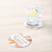 与え感謝してい素朴紅葉 ペーパーコースター (インサイチュ)