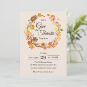 与え感謝してい素朴紅葉 招待状 (スタンド正面)