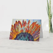 与え感謝してい美ひまわり感謝祭 カード (裏面)