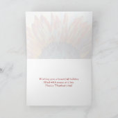 与え感謝してい美ひまわり感謝祭 カード (内部)