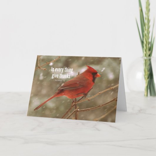 与え感謝してい聖句 サンキューカード (正面)