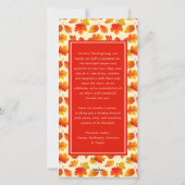 与え感謝してい葉Thanglsgiving写真 シーズンカード (裏面)