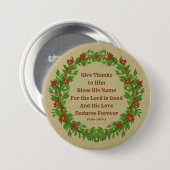 与え感謝してい賛美主の名は善い 缶バッジ (正面&裏面)