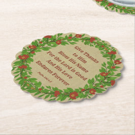 与え感謝してい賛美名は頭皮が良い ペーパーコースター