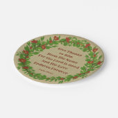 与え感謝してい賛美大主の名は良い – 小さい7" ペーパープレート (アングル)