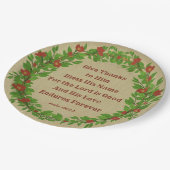 与え感謝してい賛美大主は良い – 大き9" ペーパープレート (アングル)