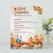 与え感謝してい離れ秋秋感謝祭 メニュー (スタンド正面)