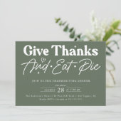 与え感謝してい食べパイ感謝祭 招待状 (スタンド正面)