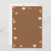 与え感謝してい食べパイ日付感謝祭ディナーパーティー 招待状 (裏面)