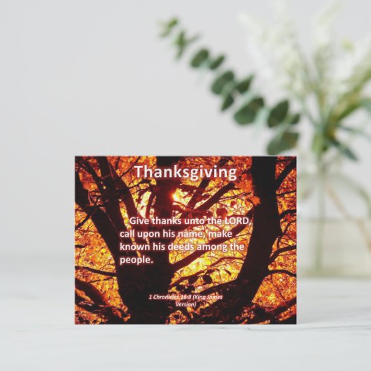 与え感謝してい16:8 ポストカード (スタンド正面)