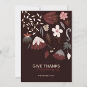 与え感謝してい |あいさつモダンカード 招待状 (正面)