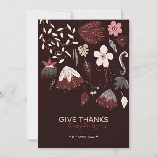 与え感謝してい |あいさつモダンカード 招待状 (正面)