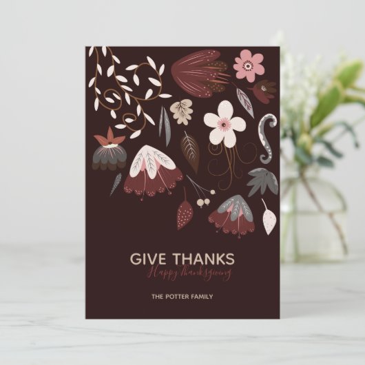 与え感謝してい |あいさつモダンカード 招待状 (スタンド正面)