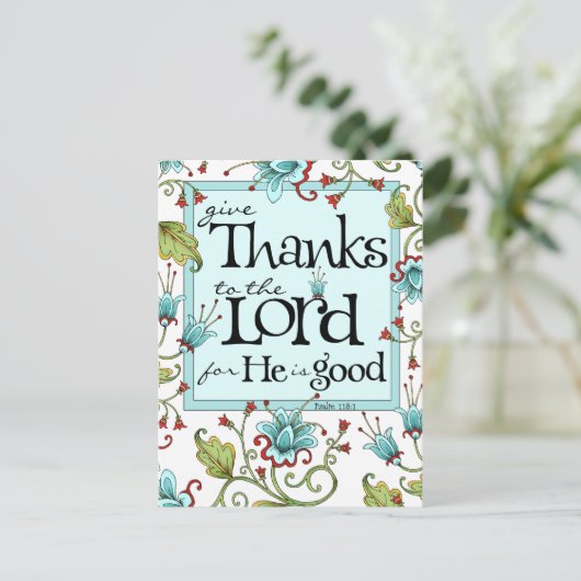 与え感謝してい – はがき (スタンド正面)