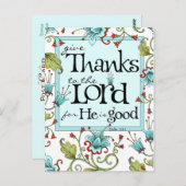 与え感謝してい – はがき (正面/裏面)