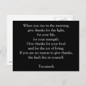 与え感謝してい – はがき (正面/裏面)