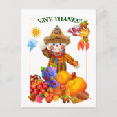 与え感謝してい!～はがき4の子供 ポストカード (正面)