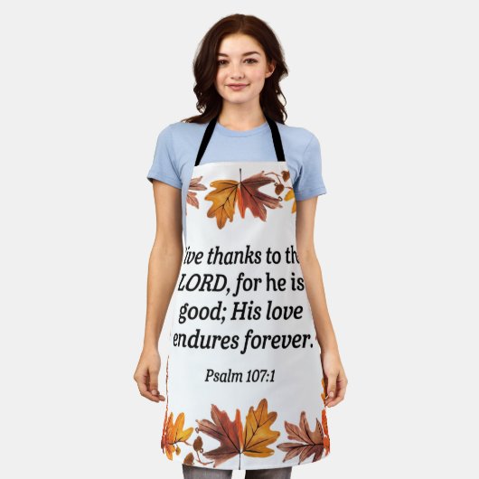 与え感謝してい エプロン (着用した状態)