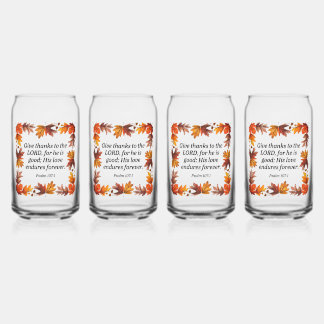 与え感謝してい ガラス缶