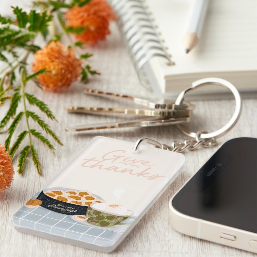 与え感謝してい キーホルダー