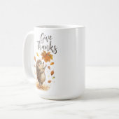 与え感謝してい コーヒーマグカップ (正面左)