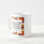 与え感謝してい コーヒーマグカップ (正面左)