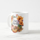 与え感謝してい コーヒーマグカップ (正面左)