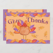 与え感謝してい サンキューカード (正面/裏面)