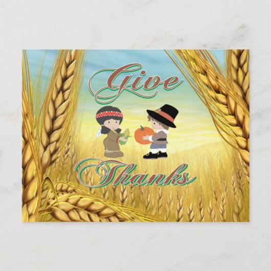 与え感謝してい シーズンポストカード (正面)
